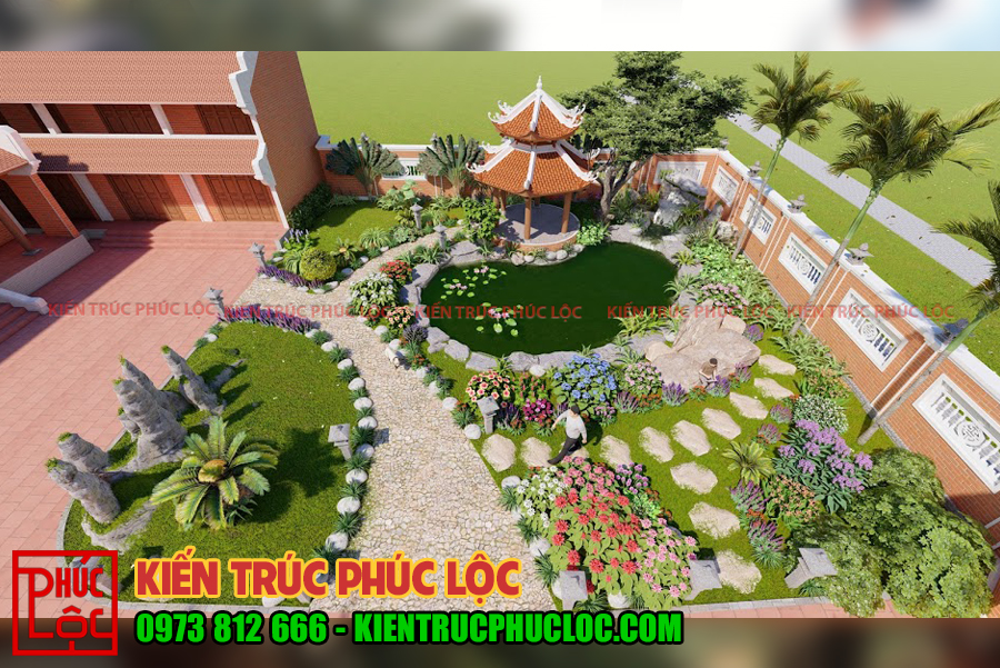 Kiến trúc Phúc Lộc đã có trên 10 năm kinh nghiệm trong lĩnh vực thiết kế cảnh quan sân vườn 