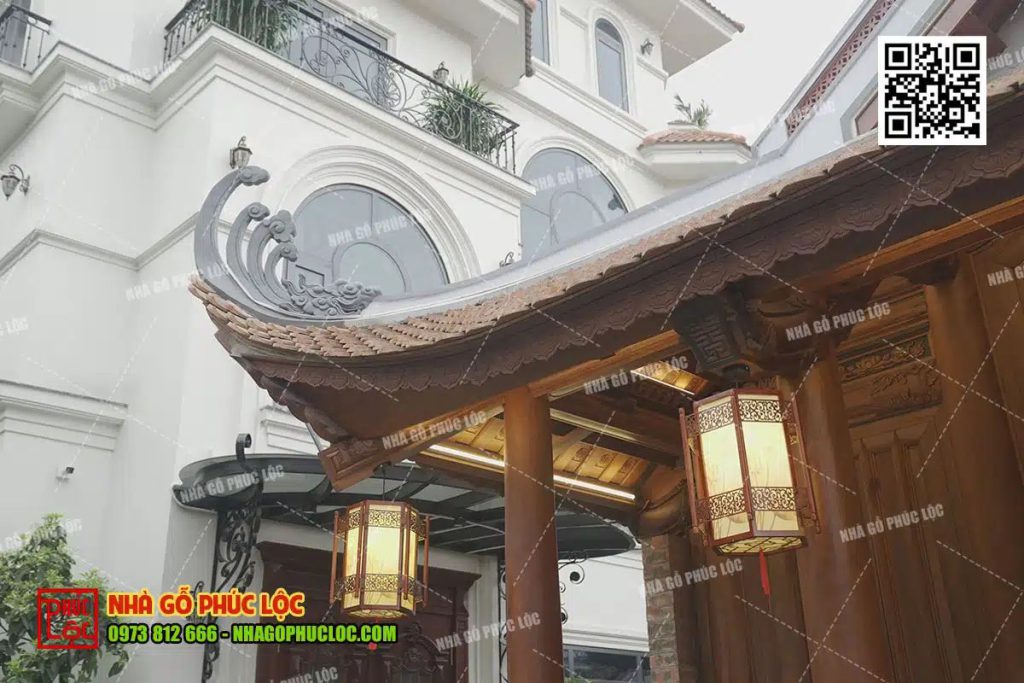 Hệ mái 4 mái tạo vẻ bề thế